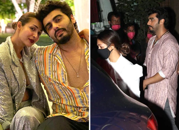 Malaika Arora drops in to meet beau Arjun Kapoor on the sets of Bhoot Police