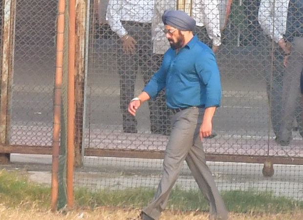 Salman Khan was spotted looking dapper the shoot of Antim The Final Truth in Bandra