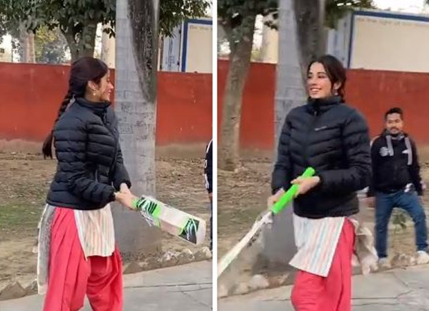 Janhvi Kapoor shows off her ‘pro’ batting batting skills in latest video