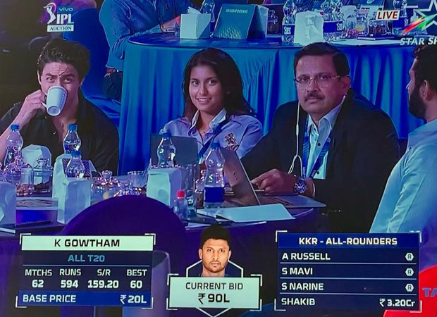 IPL: Juhi Chawla is happy to see her daughter Jahnavi and Shah Rukh Khan's son Aryan Khan at the KKR auction table