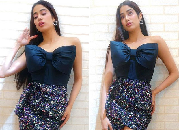 Janhvi Kapoor's sequin embellished skirt and bow top will make you stand out at every party