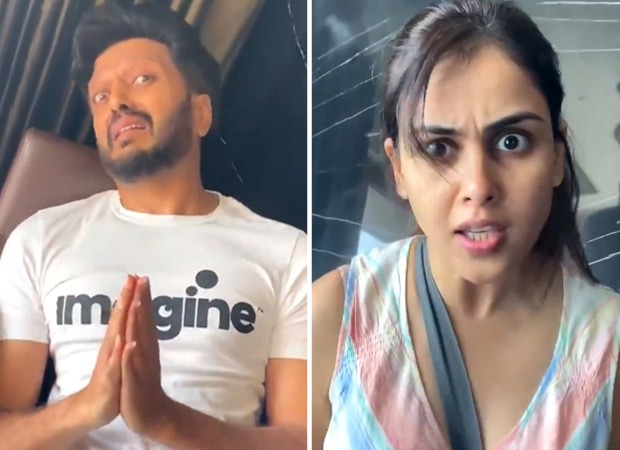 Riteish Deshmukh kisses Preity Zinta’s hands; Genelia Deshmukh shows