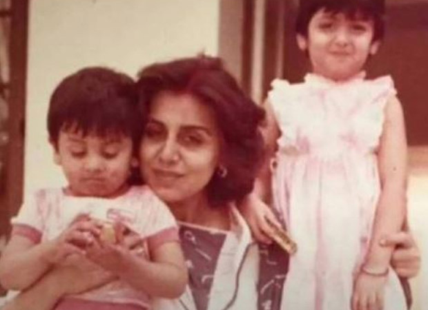 Ranbir Kapoor is focussed on a ladoo in this throwback Holi picture with mother Neetu Kapoor and sister Riddhima